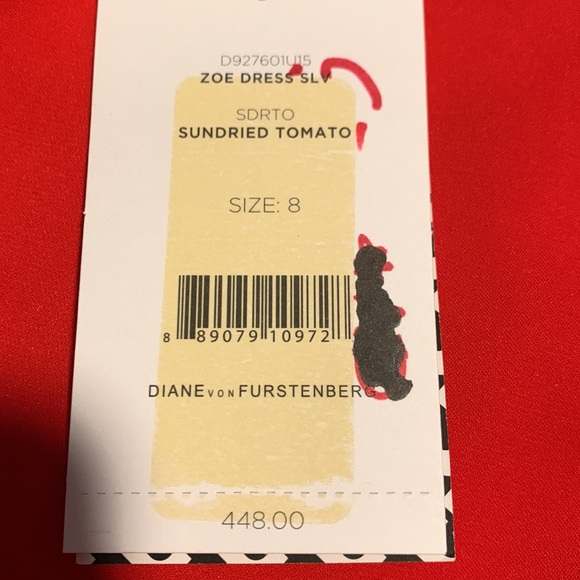 NWT Diane Von Furstenberg Zoe Dress Sz 8 - Picture 11 of 14